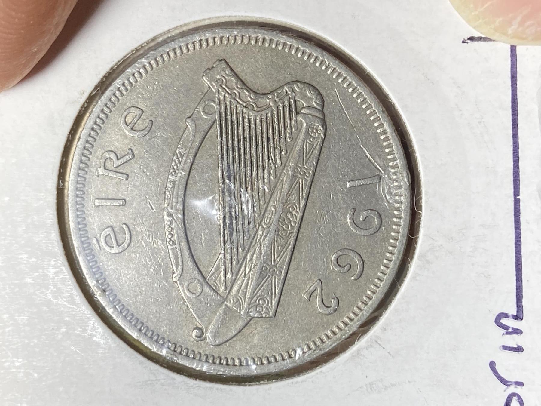 2025年第一百零六场(总第一百三十二场）外国好品散币(免佣金) 爱尔兰🇮🇪1962年1弗洛林(共和国时期第一套第二版)