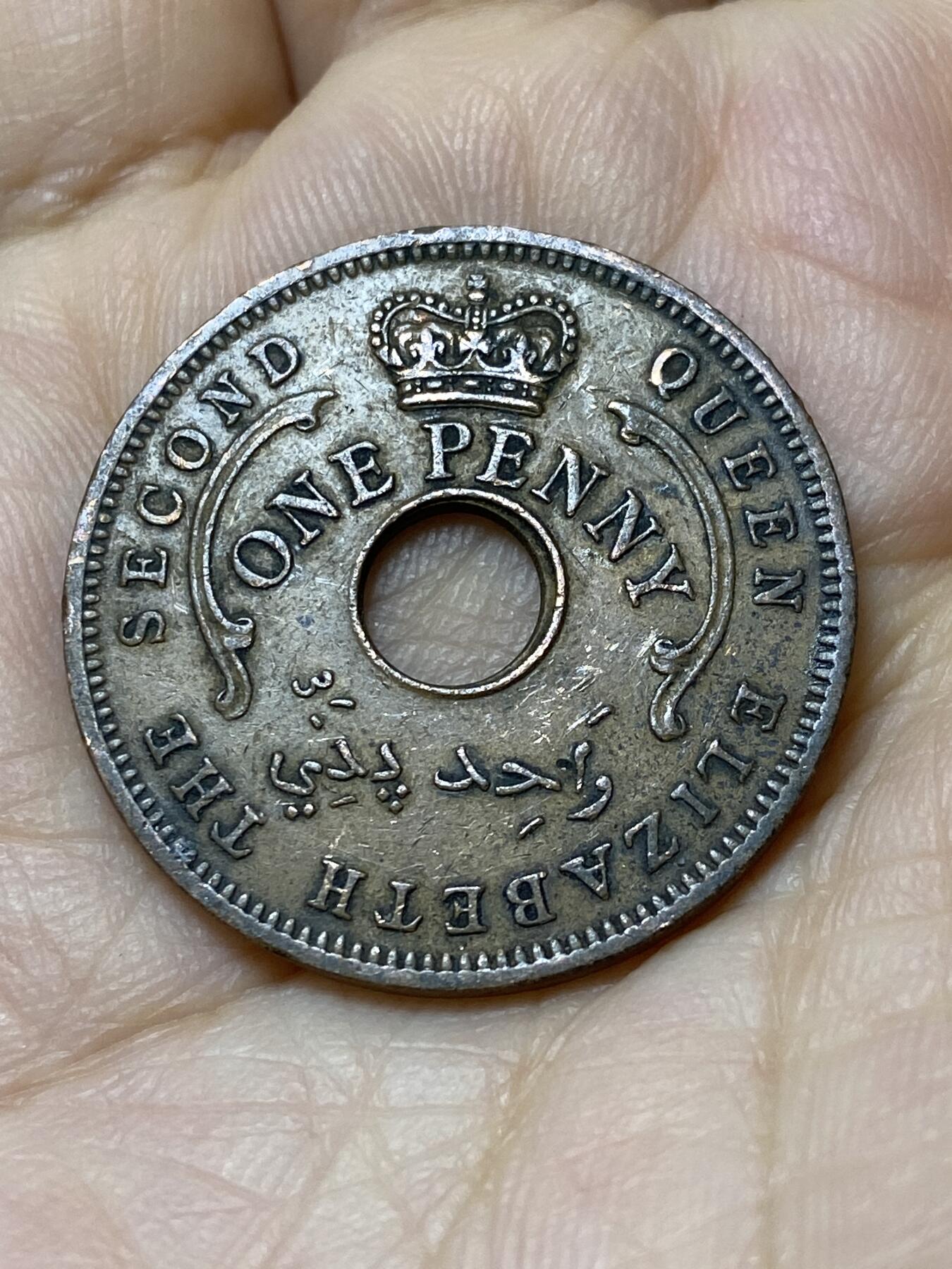 2025年第一百零六场(总第一百三十二场）外国好品散币(免佣金) 英属尼日利亚1959单年份1便士(伊丽莎白二世时期)