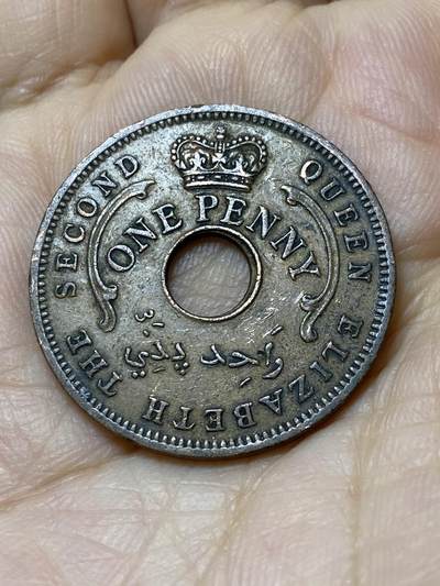2025年第一百零六场(总第一百三十二场）外国好品散币(免佣金) - 英属尼日利亚1959单年份1便士(伊丽莎白二世时期)