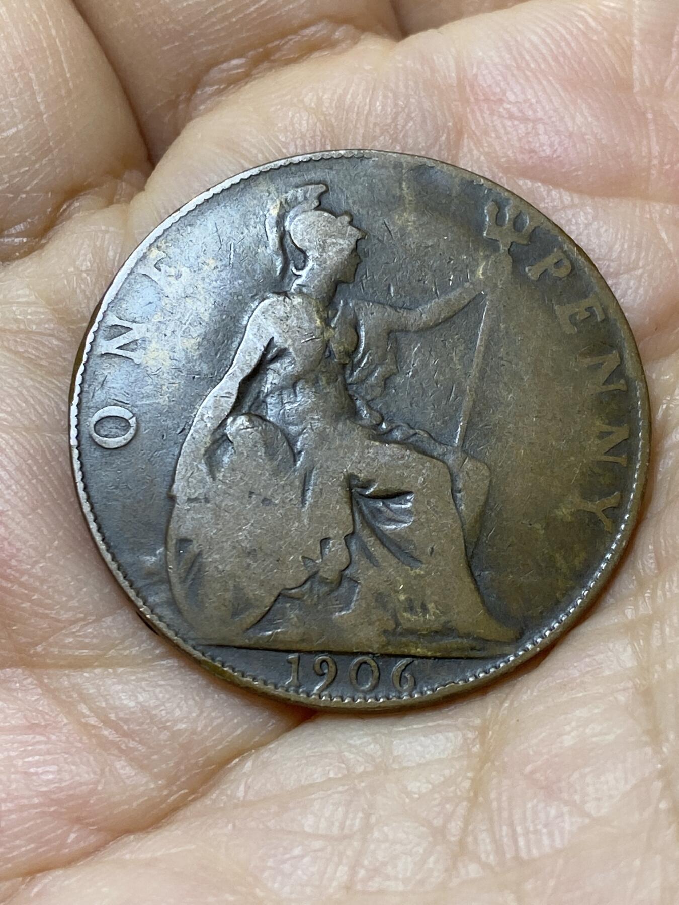 2025年第一百零六场(总第一百三十二场）外国好品散币(免佣金) 英国🇬🇧1906年1便士(爱德华七世时期)