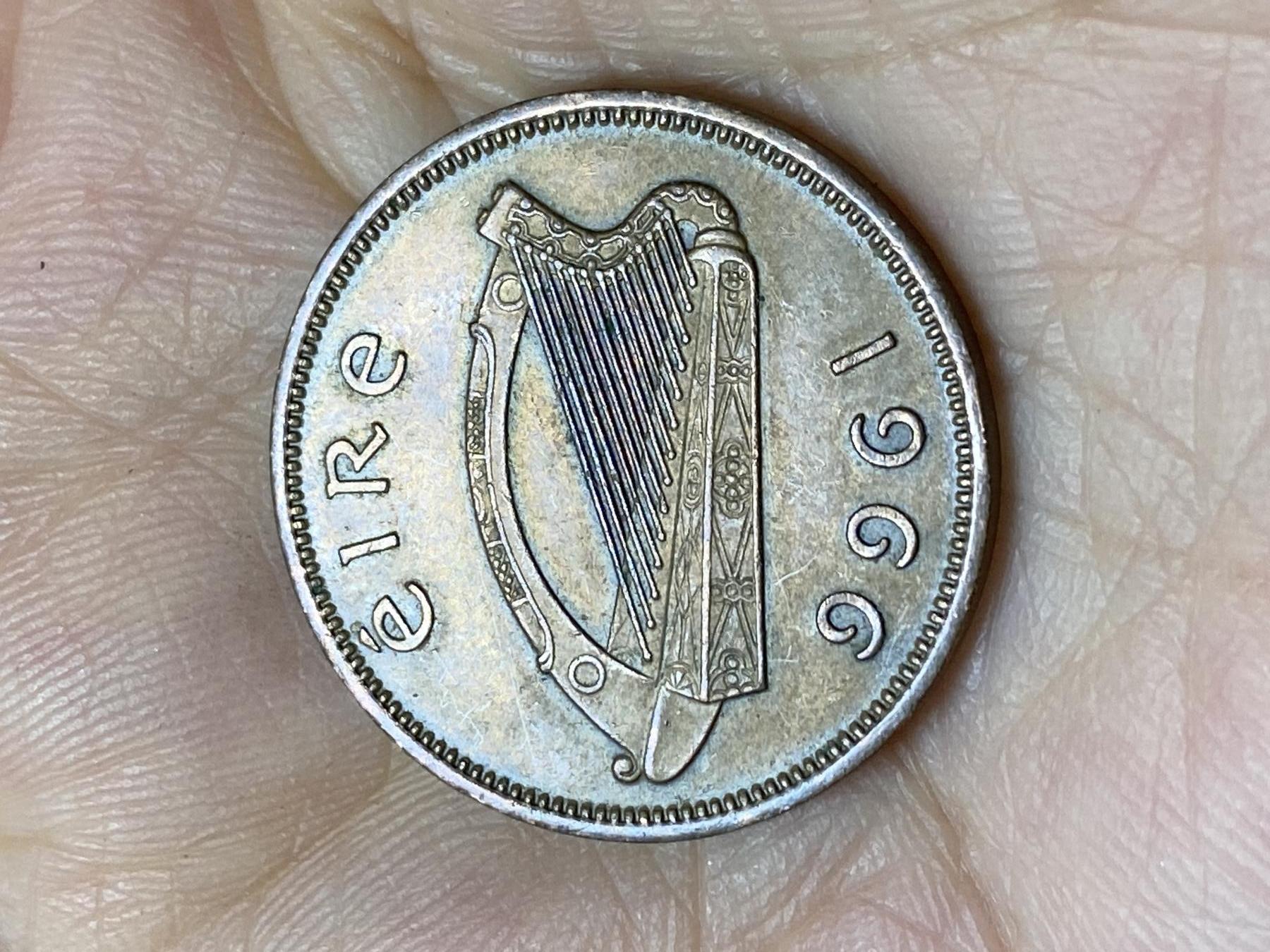2025年第一百零六场(总第一百三十二场）外国好品散币(免佣金) 爱尔兰🇮🇪1966年1/2便士(共和国时期第一套)