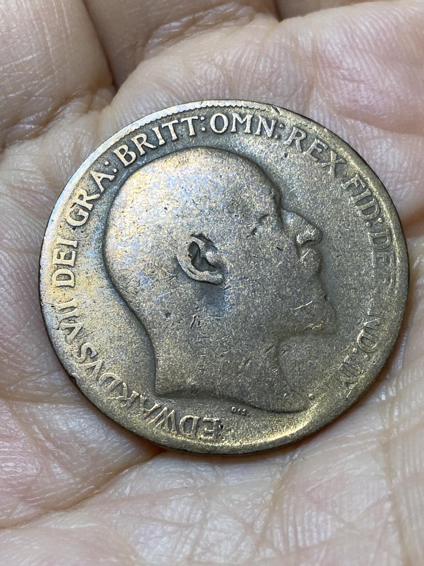 2025年第一百零六场(总第一百三十二场）外国好品散币(免佣金) 英国🇬🇧1909年1便士(爱德华七世时期)