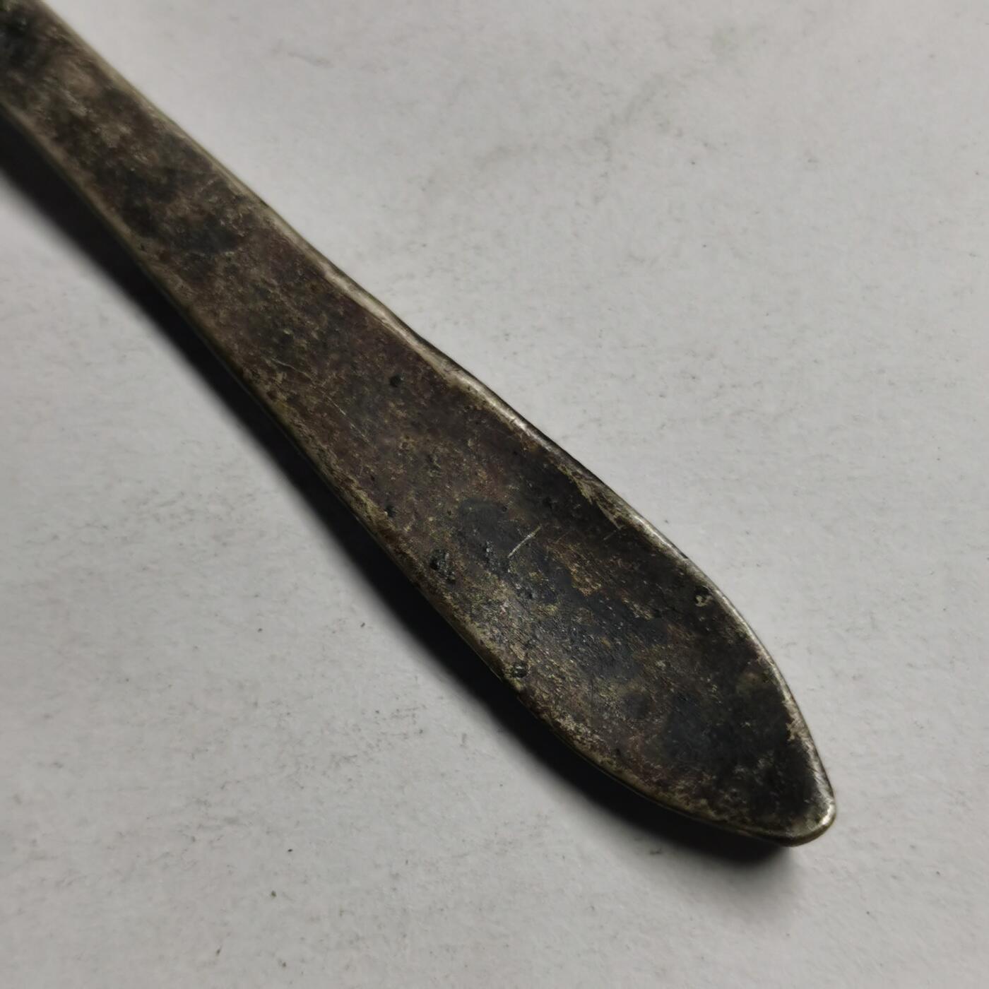 藏珍品阁专场77期 清代老银发簪，带款，图案精美