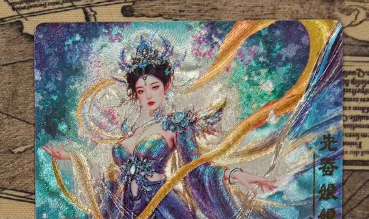 龙虎卡牌第五十八场（无佣金，满120包邮，周六晚上结拍，欢迎送拍） 冷烫粗闪卡 奇点 宗rich-玄灵谱 嫘祖