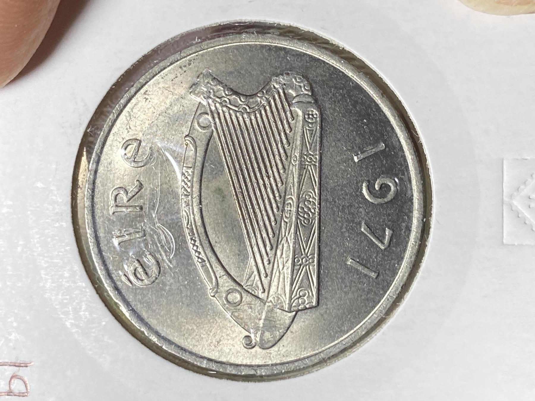 2025年第一百零六场(总第一百三十二场）外国好品散币(免佣金) 爱尔兰🇮🇪1971年10便士(共和国时期第二套第一版首发年)