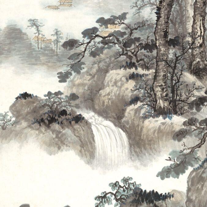 听雨轩 杂相专场（1） 吴湖帆松壑云泉图 山水画卷轴