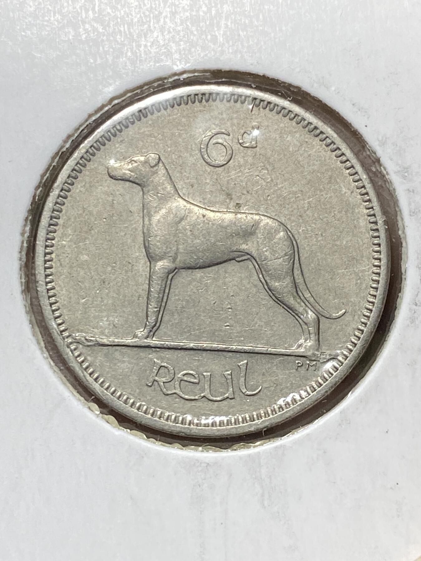 2025年第一百零六场(总第一百三十二场）外国好品散币(免佣金) 爱尔兰🇮🇪1963年6便士(共和国时期第一套第二版)