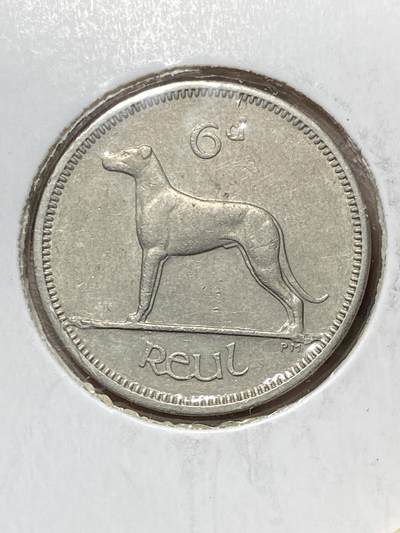 2025年第一百零六场(总第一百三十二场）外国好品散币(免佣金) - 爱尔兰🇮🇪1963年6便士(共和国时期第一套第二版)