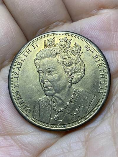 2025年第一百零六场(总第一百三十二场）外国好品散币(免佣金) - 英国🇬🇧纪念铜章(伊丽莎白二世90岁寿辰纪念章)