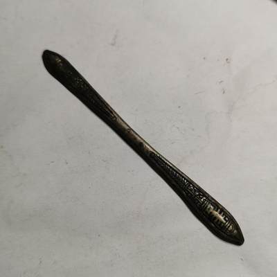 藏珍品阁专场77期 - 清代老银发簪，带款，图案精美
