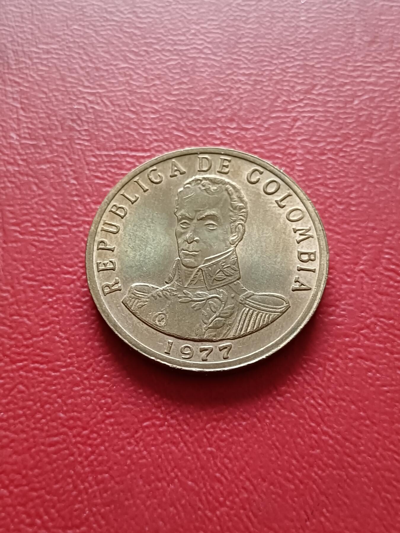 【云涧收藏】第六十九场 哥伦比亚1977年2比索，UNC