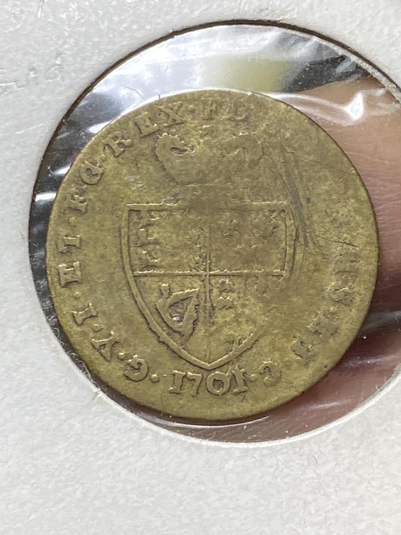 2025年第一百零六场(总第一百三十二场）外国好品散币(免佣金) 英国🇬🇧乔治三世头像几尼型代币(后铸)