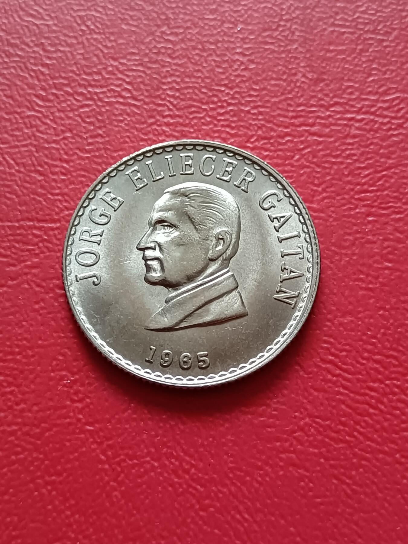 【云涧收藏】第六十九场 哥伦比亚1965年20分纪念币，BU