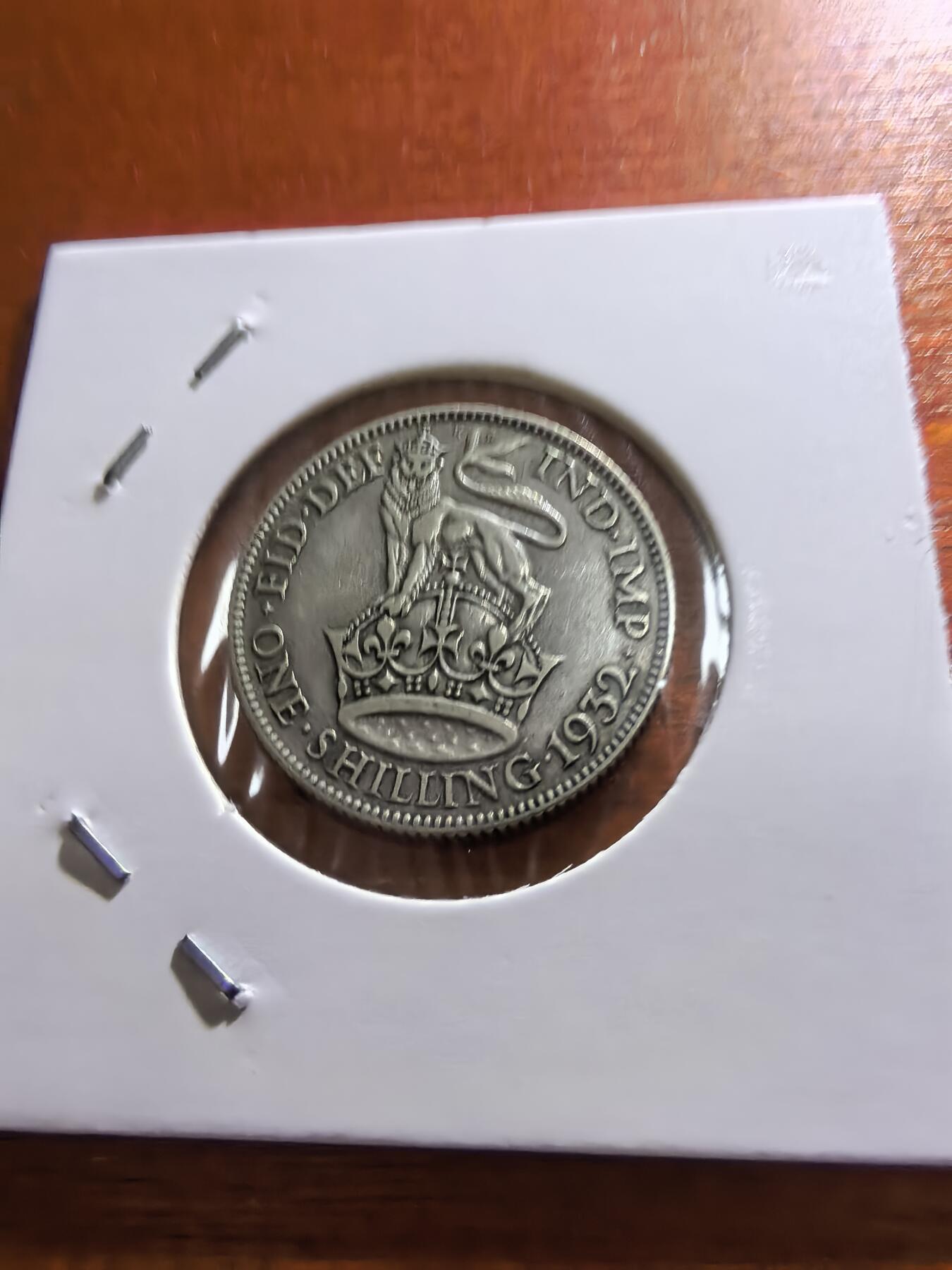 长老汇蛇年精选第五十九场拍卖 1932英国乔治五世1先令银币，5.66克500银