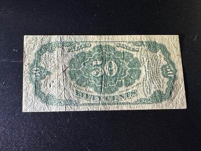 《外钞收藏家》第五百七十四期（精选场）（本平台长期征集拍品、欢迎藏友们联系合作） 1875年美国50分 非全新 品相如图