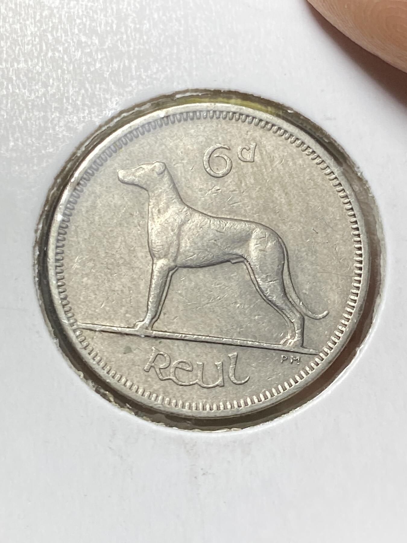 2025年第一百零六场(总第一百三十二场）外国好品散币(免佣金) 爱尔兰🇮🇪1961年6便士(共和国时期第一套第二版)