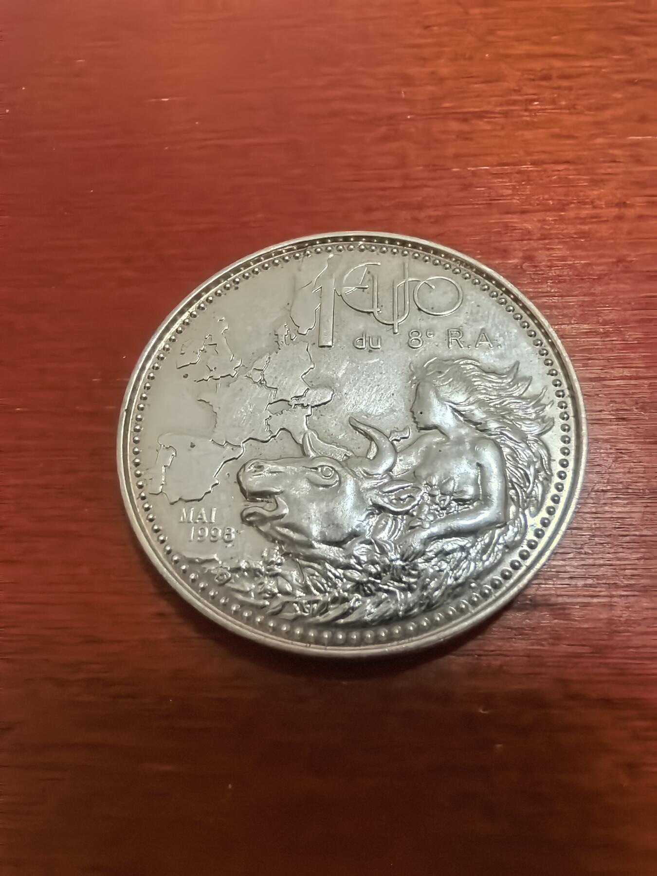 长老汇蛇年精选第五十九场拍卖 1998法国拿破仑第八炮兵团奥斯特里茨银章，13.82克，32MM