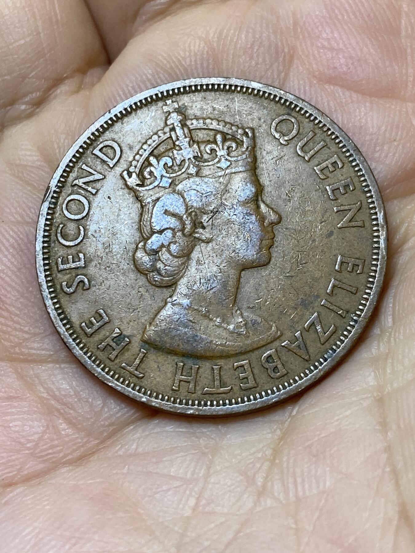 2025年第一百零六场(总第一百三十二场）外国好品散币(免佣金) 英属加勒比领地1962年2分(伊丽莎白二世青年带冠)