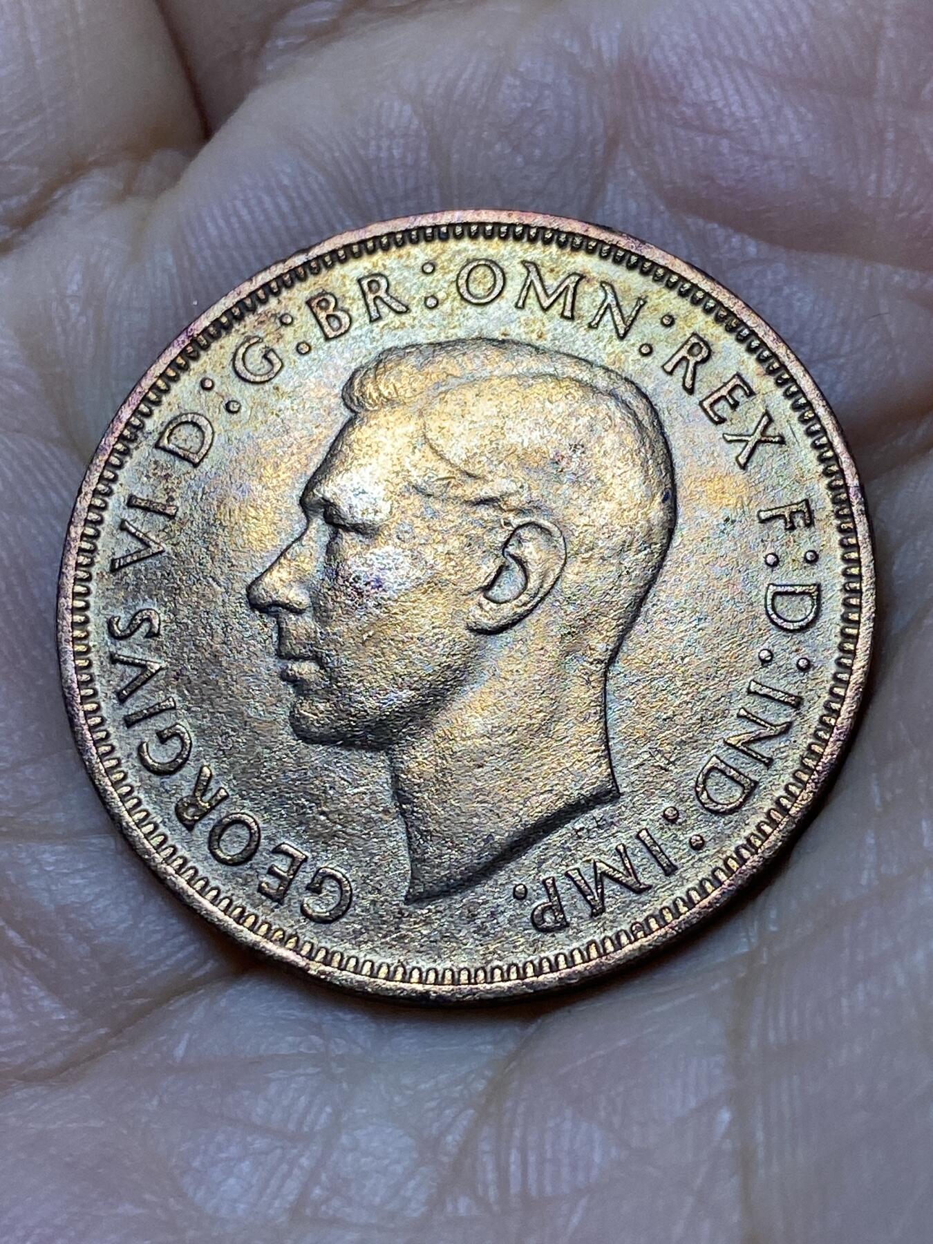 2025年第一百零六场(总第一百三十二场）外国好品散币(免佣金) 英国🇬🇧1945年1便士(乔治六世第一版)