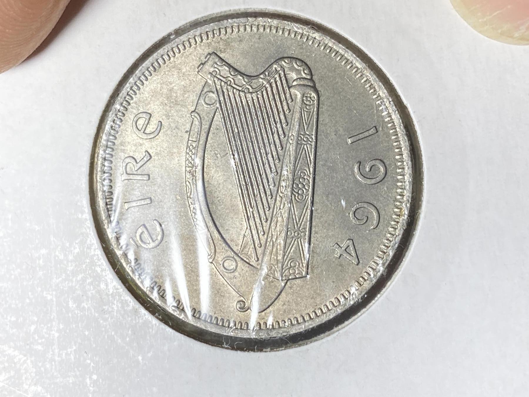 2025年第一百零六场(总第一百三十二场）外国好品散币(免佣金) 爱尔兰🇮🇪1964年2便士(共和国时期第一套第二版)