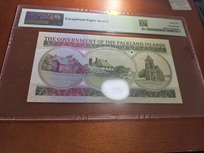 长老汇蛇年精选第五十九场拍卖 2011福克兰群岛10镑纸钞，PMG 66