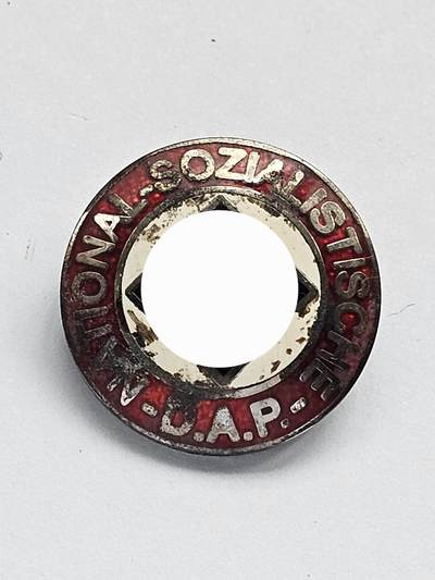 WWll德国nsdap成员徽章 带rzm标m1/129厂制造 德国1939徽章二战德国 - WWll德国nsdap成员徽章 带rzm标m1/129厂制造 德国1939徽章二战德国