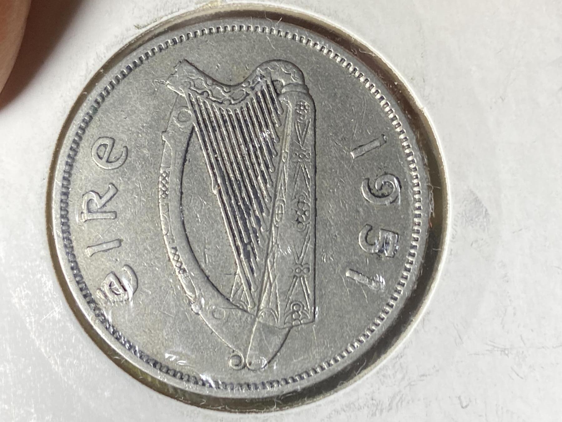 2025年第一百零六场(总第一百三十二场）外国好品散币(免佣金) 爱尔兰🇮🇪1951年1弗洛林(共和国时期第一套第二版)
