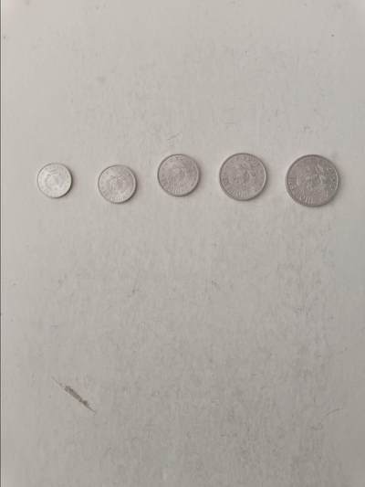 【20251010】非全新纸币第293场 阿尔巴尼亚硬币5枚小全套