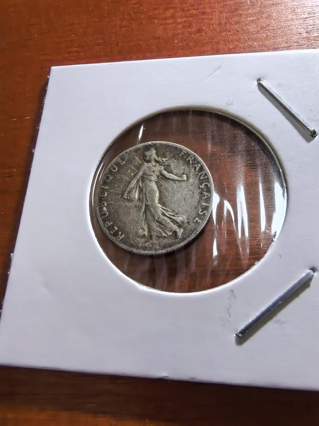 长老汇蛇年精选第五十九场拍卖 1915法国播种女神50分银币，2.5克835银