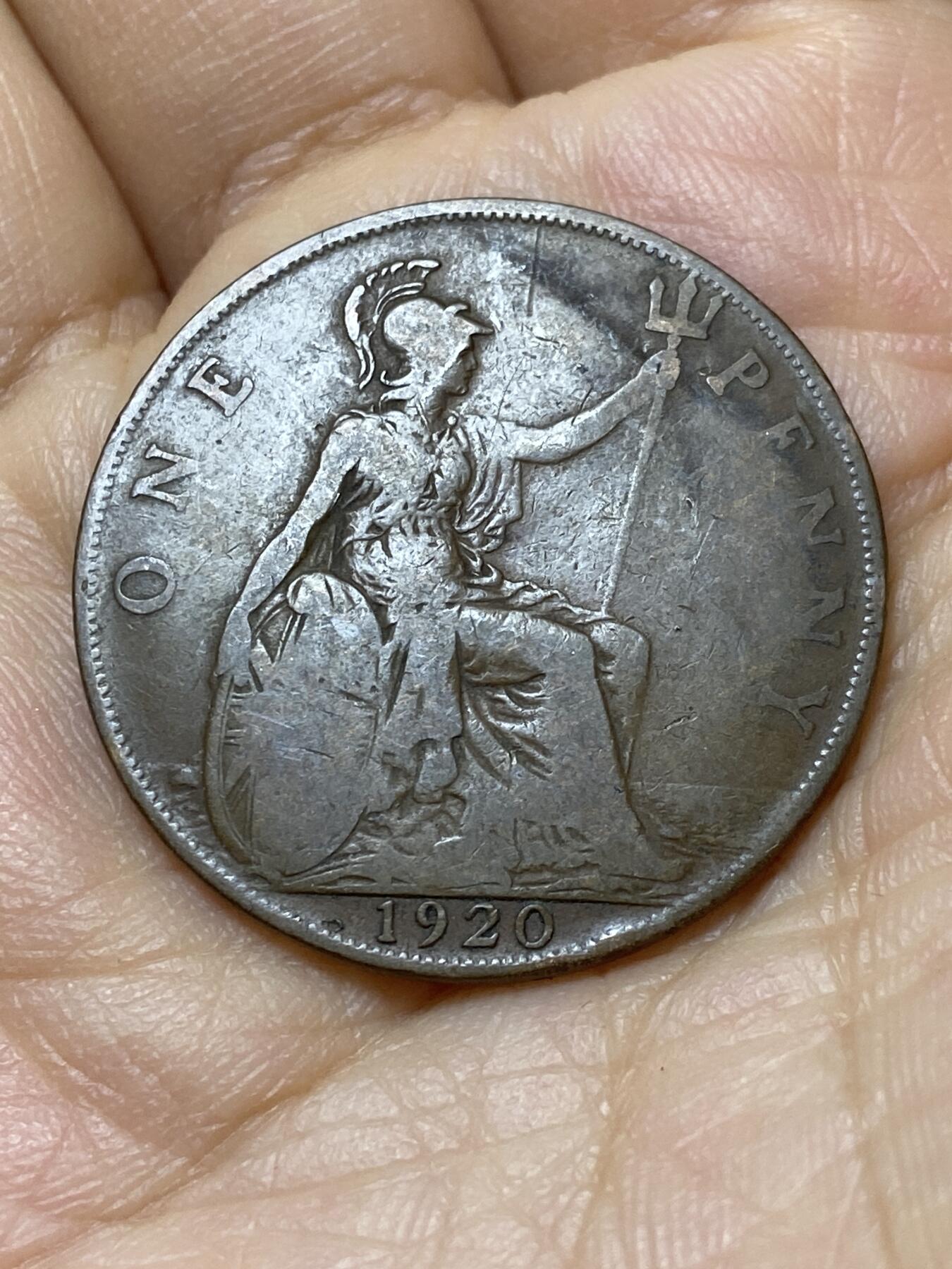 2025年第一百零六场(总第一百三十二场）外国好品散币(免佣金) 英国🇬🇧1920年1便士(乔治五世第一版)