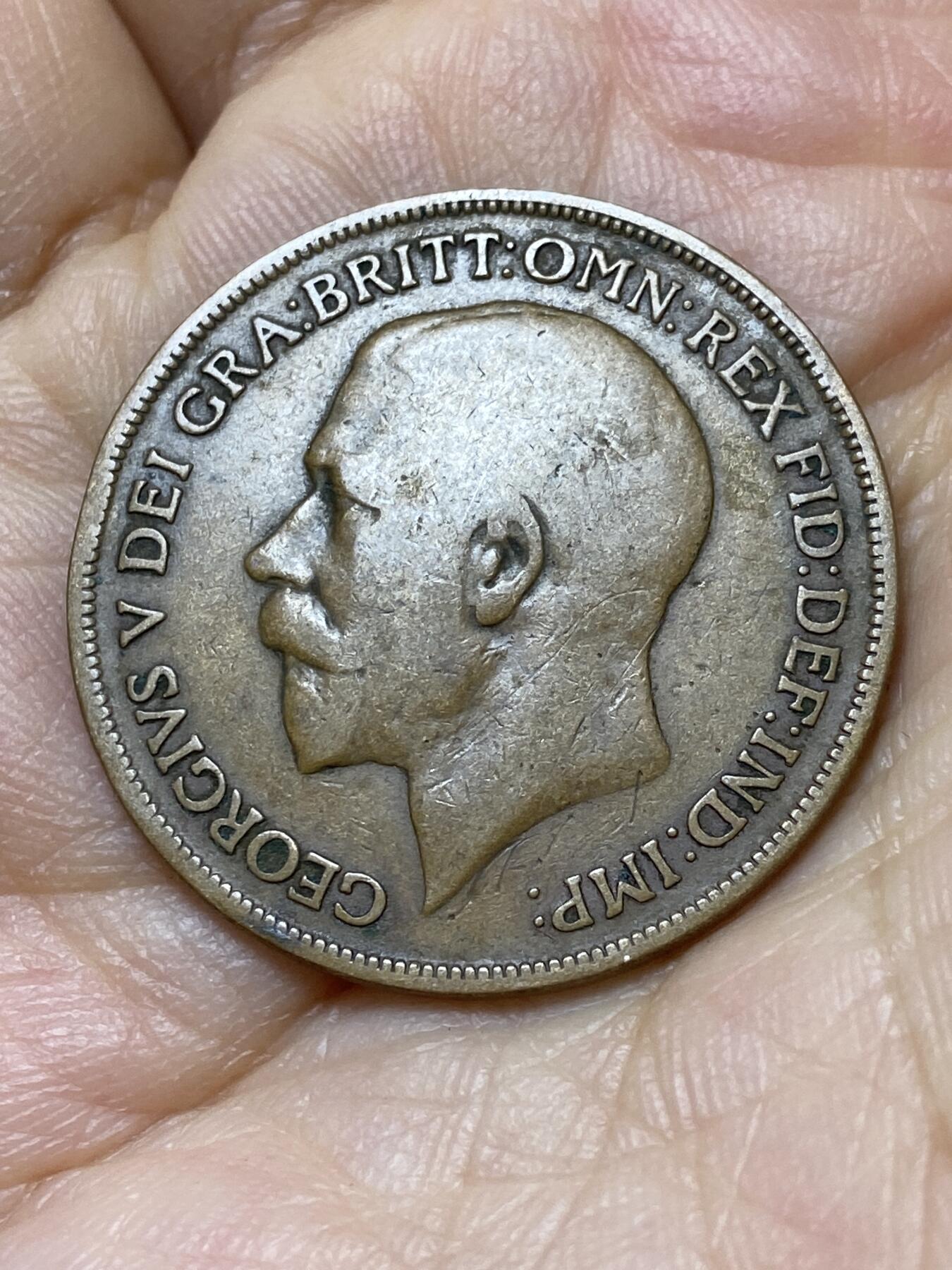 2025年第一百零六场(总第一百三十二场）外国好品散币(免佣金) 英国🇬🇧1914年1便士(乔治五世第一版)