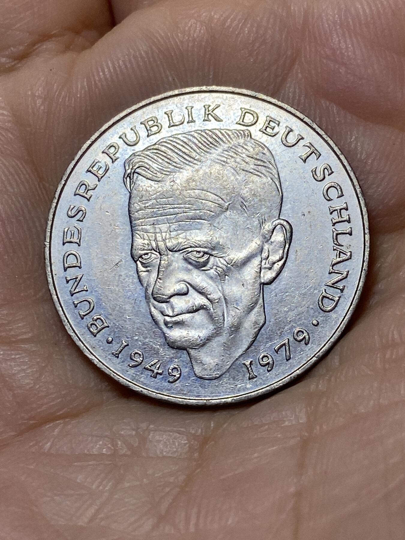 2025年第一百零六场(总第一百三十二场）外国好品散币(免佣金) 德国🇩🇪1990年2马克(D标，慕尼黑造)