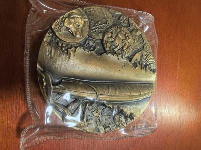 长老汇蛇年精选第五十九场拍卖 2011大铜章全国巡展（青岛）“大铜章在中国”黄铜章，360枚，80MM，盒证全