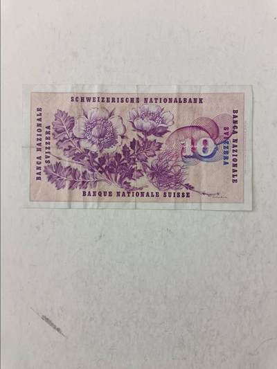 【20251010】非全新纸币第293场 瑞士1968年10法郎