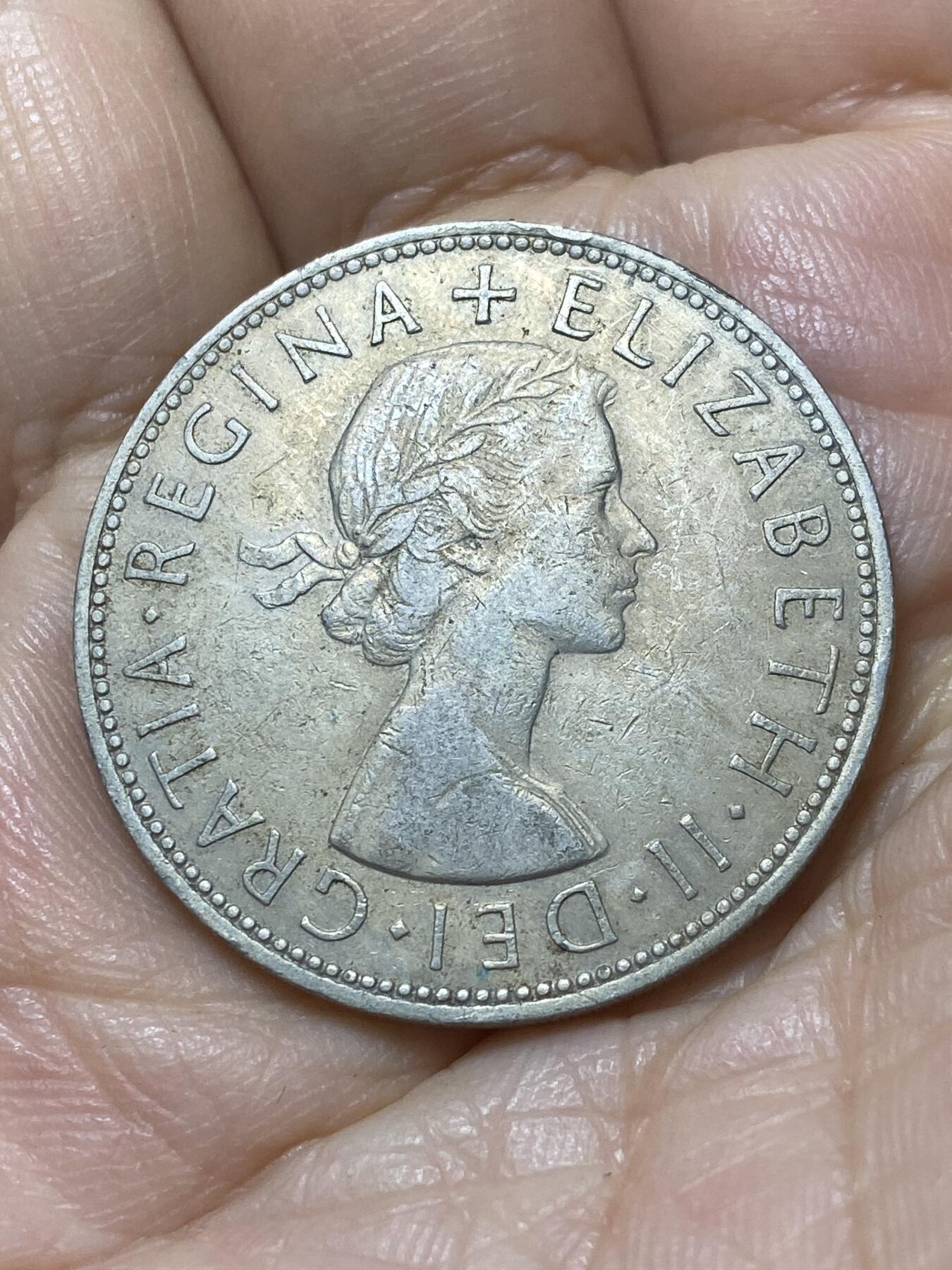 2025年第一百零七场(总第一百三十三场）外国好品散币(免佣金) 英国🇬🇧1962年半克朗(伊丽莎白二世青年桂冠第二版)