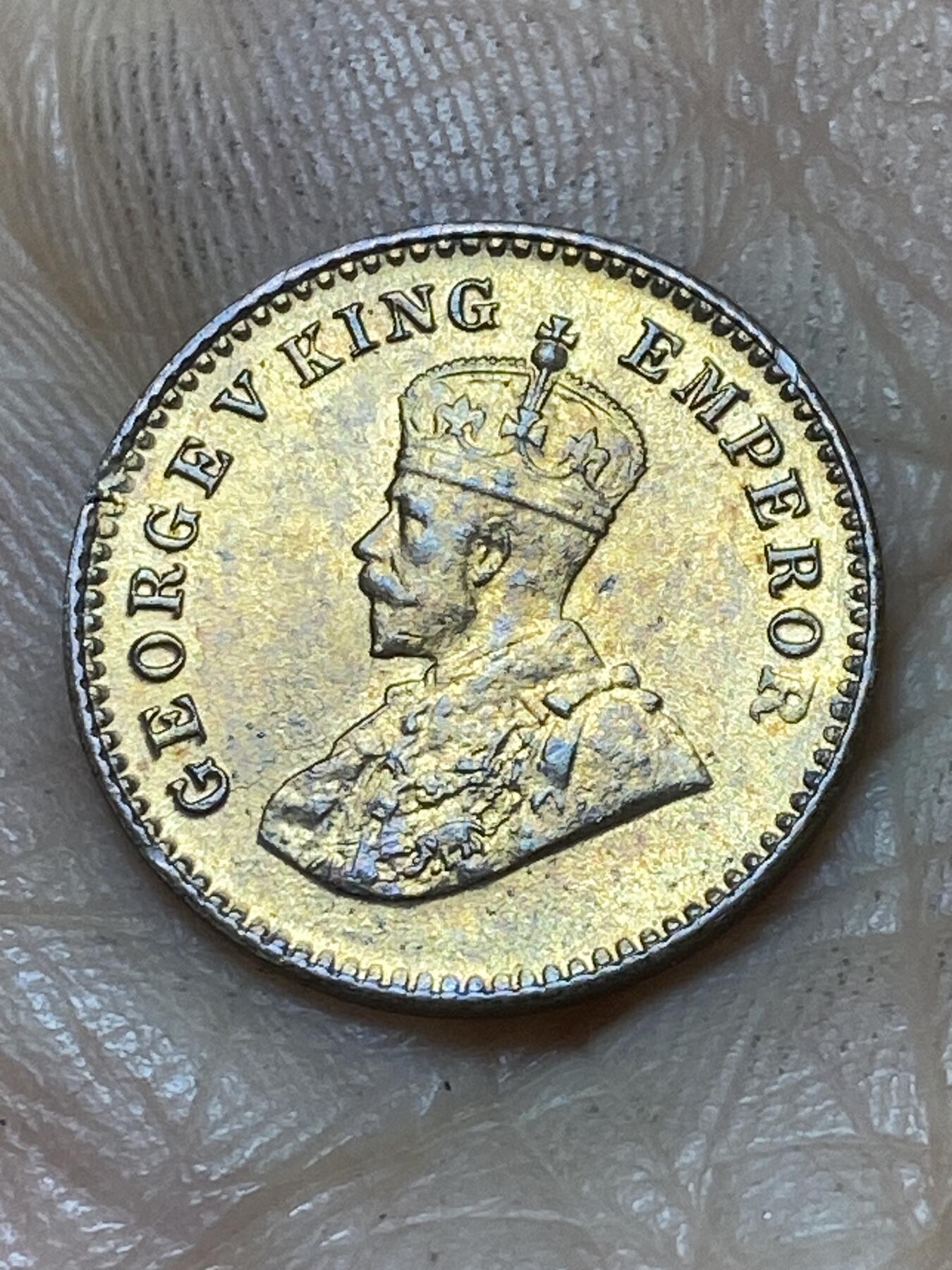 2025年第一百零七场(总第一百三十三场）外国好品散币(免佣金) 英属印度1920年1/12安娜(乔治五世时期，c版加尔各答造)