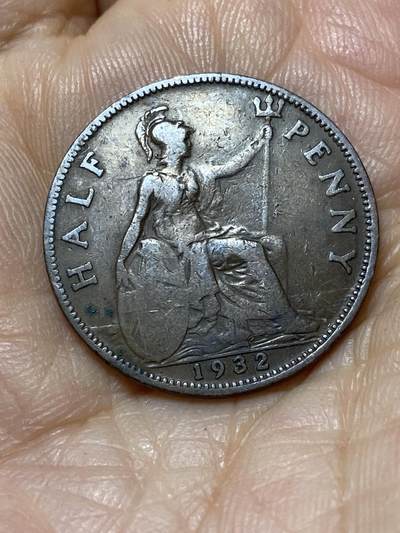 2025年第一百零七场(总第一百三十三场）外国好品散币(免佣金) - 英国🇬🇧1932年半便士(乔治五世第三版)