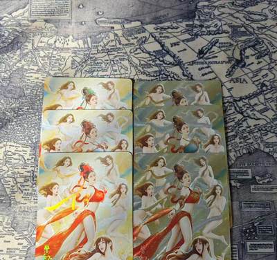光影卡牌第24期，各家亲签，各家套卡，持续收拍品 - 燎原警幻仙子，3张粗闪3张彩闪共6张