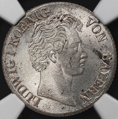修遠堂世界钱币第八十八期 - NGC MS66 1835年巴伐利亚6克鲁泽银币 冠军分