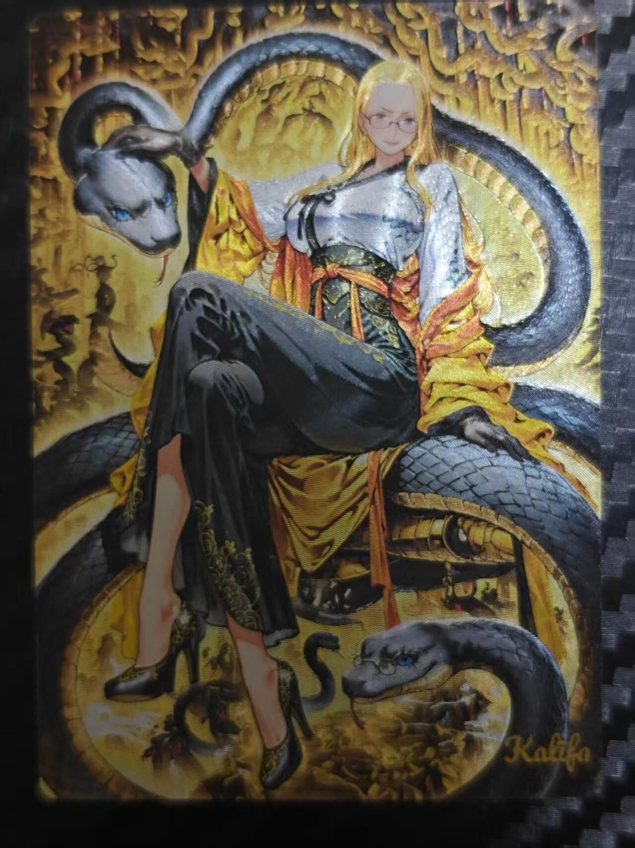 龙虎卡牌第五十八场（无佣金，满120包邮，周六晚上结拍，欢迎送拍） 粗闪卡 奇点 海贼王-卡莉法