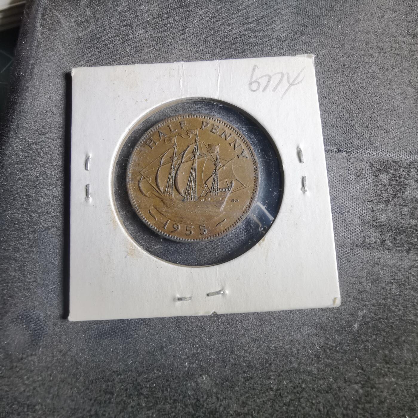 沼泽如烟--第867场 英国1955年半便士