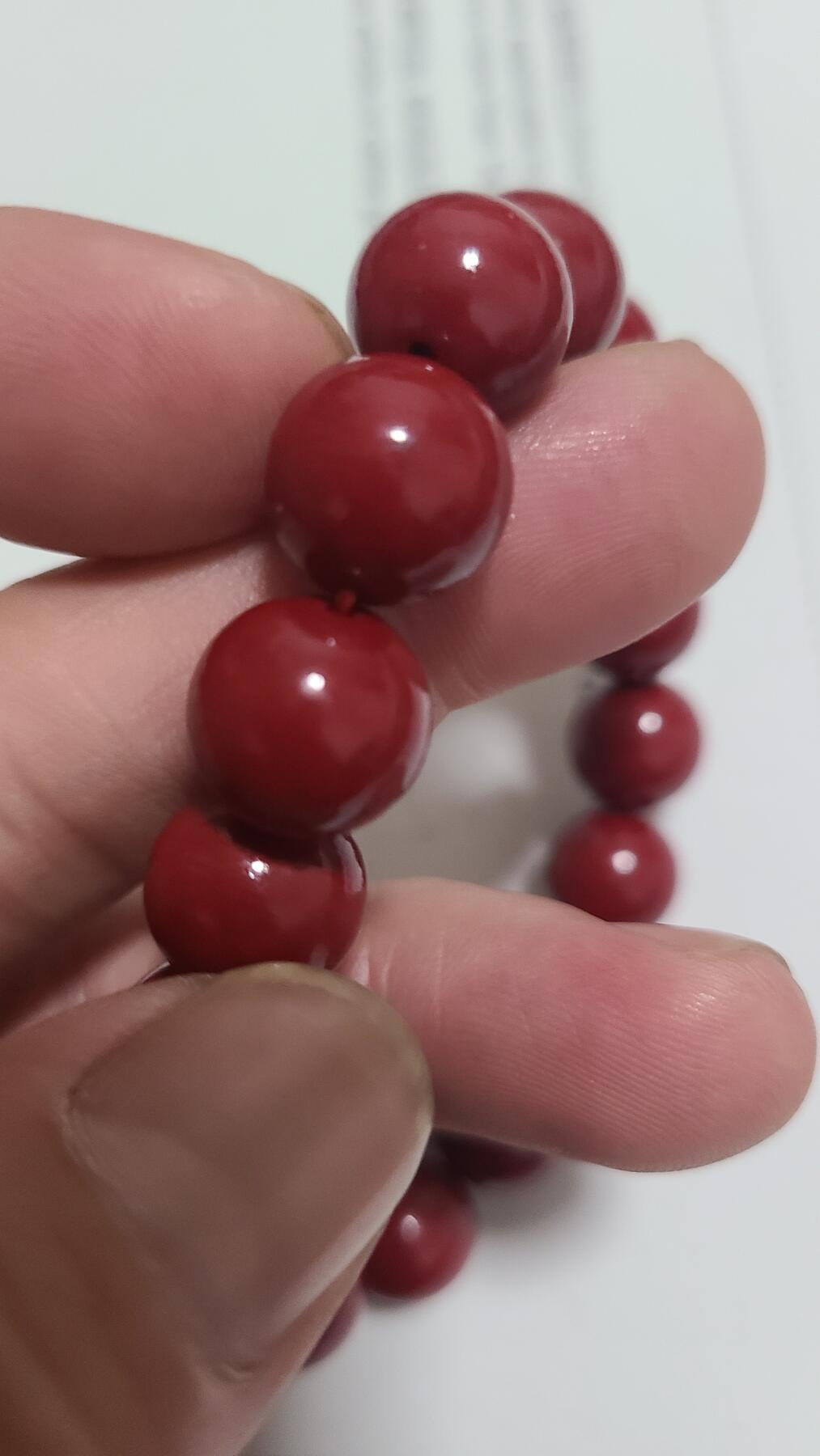 帝王砂朱砂辰砂手串卡1.4mm