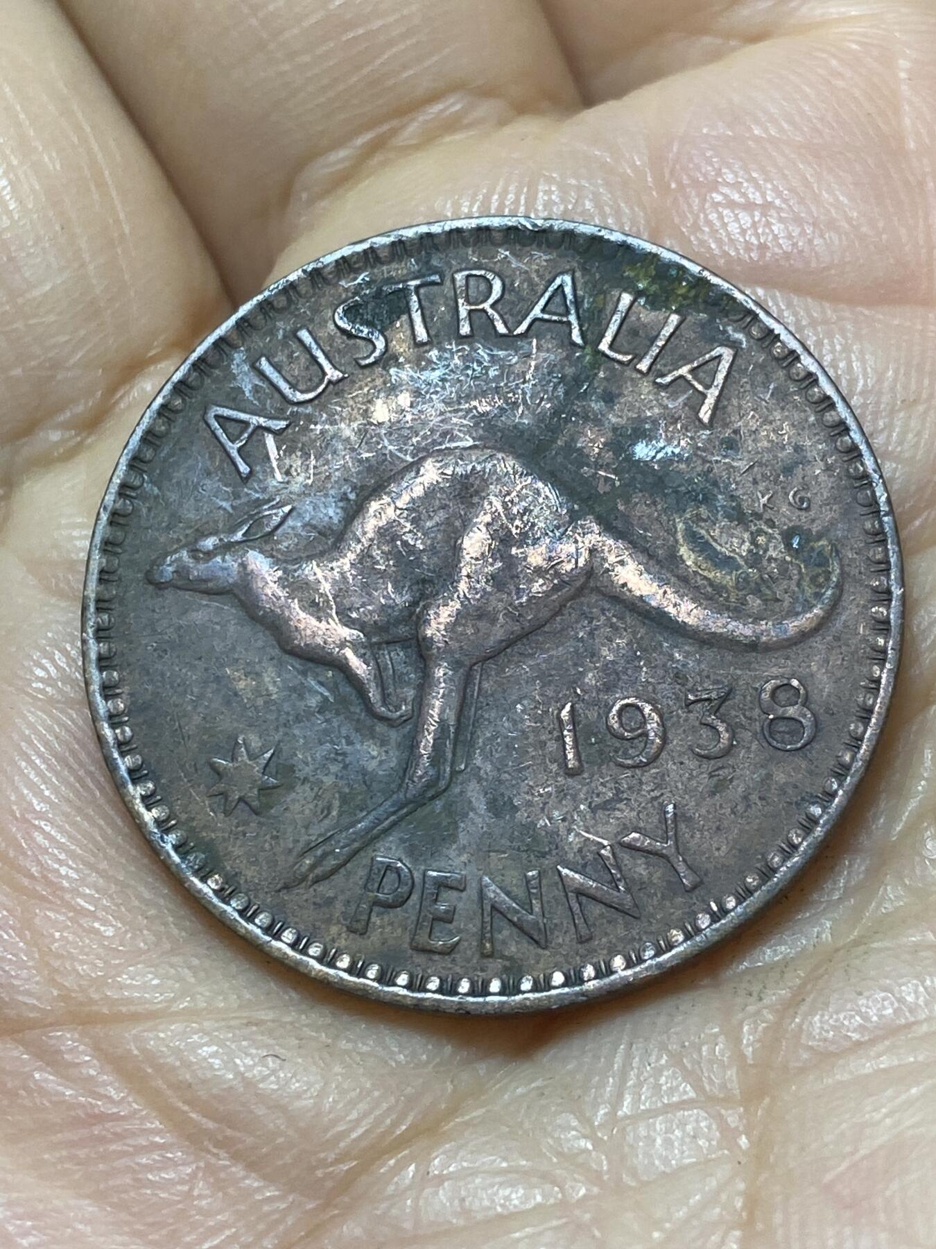 2025年第一百零七场(总第一百三十三场）外国好品散币(免佣金) 澳大利亚🇦🇺1938年(乔治六世第一版，首发年，m版墨尔本造)