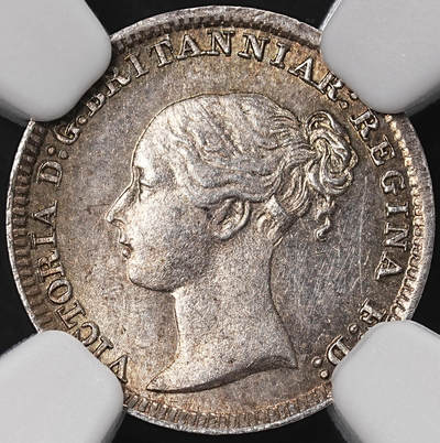 修遠堂世界钱币第八十八期 - NGC MS64 1884年英国1便士银币 濯足币