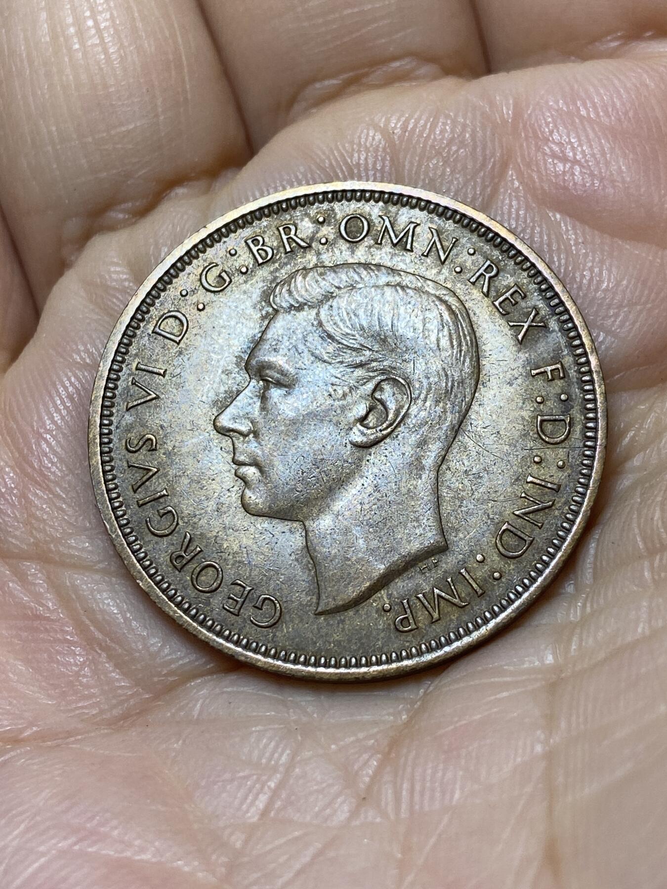 2025年第一百零七场(总第一百三十三场）外国好品散币(免佣金) 英国🇬🇧1946年1便士(乔治六世第一版)