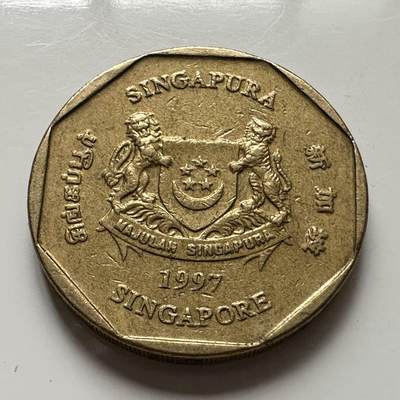 🌹外币初藏🌹🐯2025年第113场  每周二四六晚8️⃣点 接代拍 新加坡1997年¥1