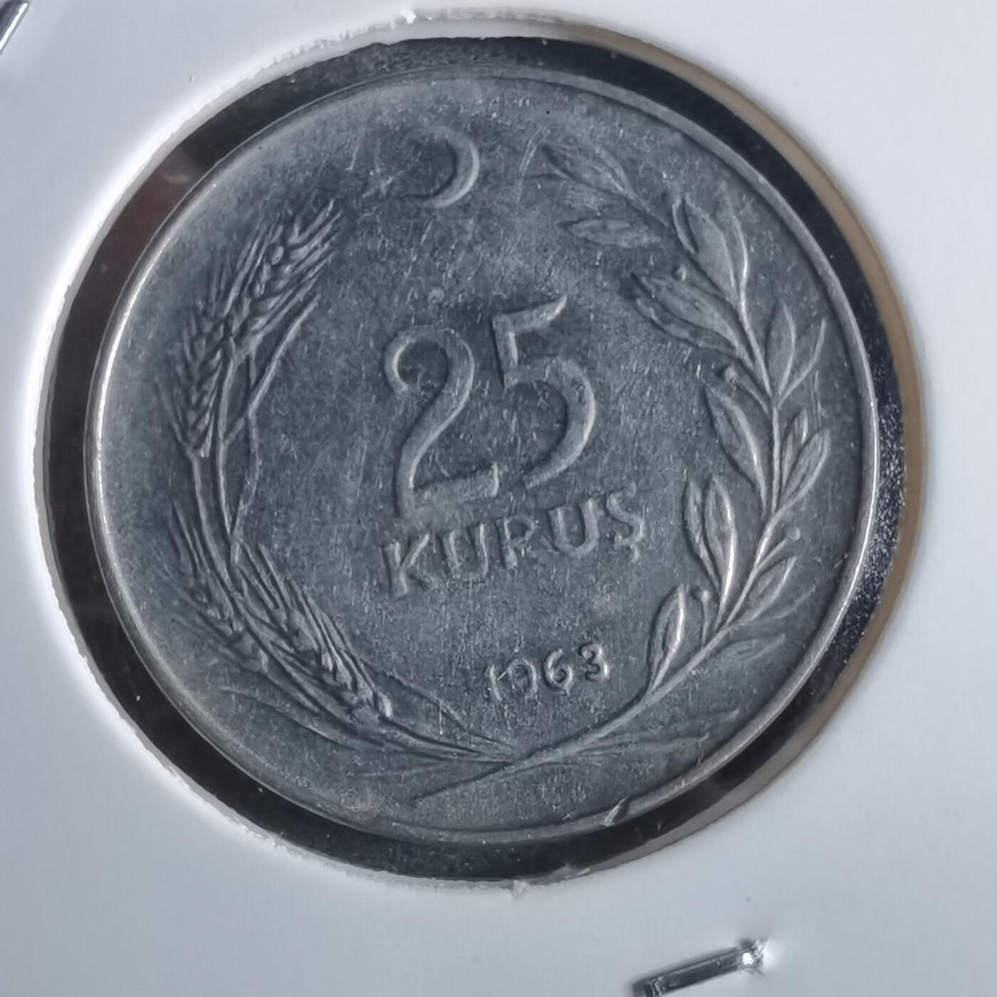 沼泽如烟--第867场 土耳其1963年25库鲁