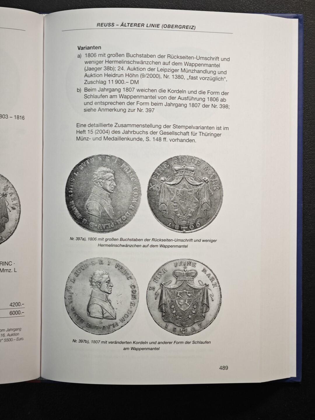【德藏】世界币章拍卖第149期（拍品征集中~欢迎藏友联系） 全新未拆封 1800-1872年德国银币目录 从半泰勒到2泰勒 铜版纸印刷 全书约706页