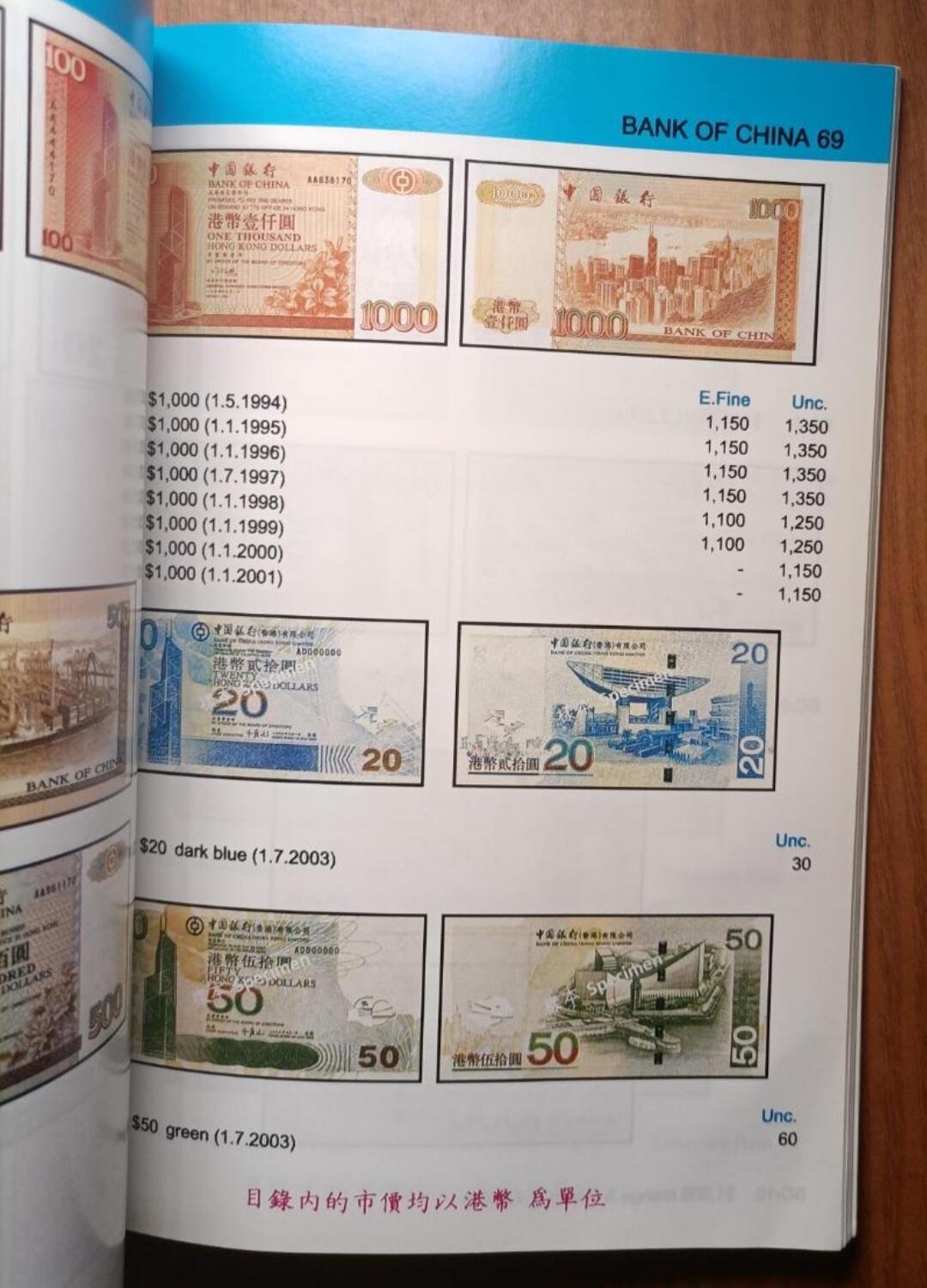 《香港与澳门纸币目录》