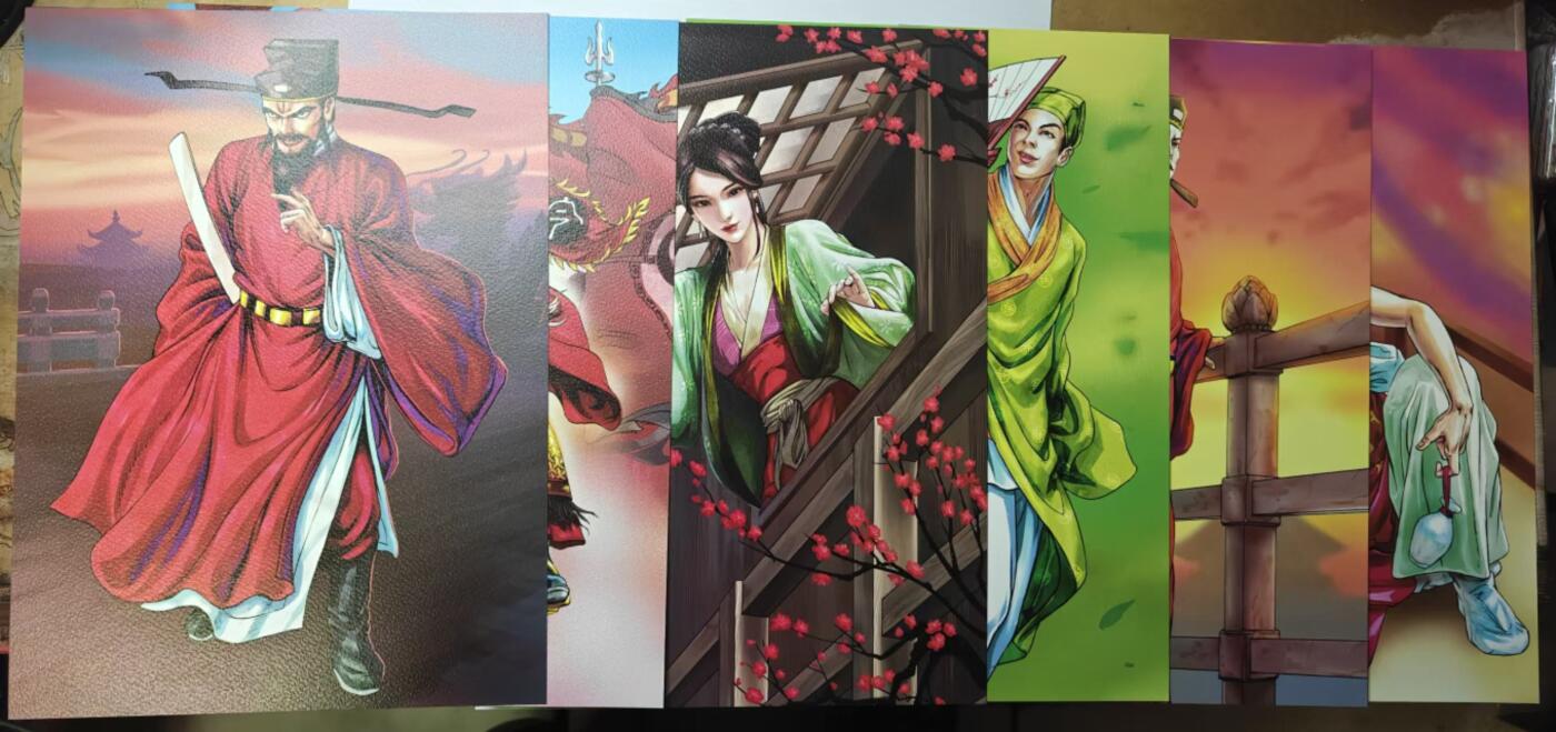 龙虎卡牌第五十八场（无佣金，满120包邮，周六晚上结拍，欢迎送拍） 大画6张 小浣熊30周年 水浒英雄传-重绘六大恶人一套